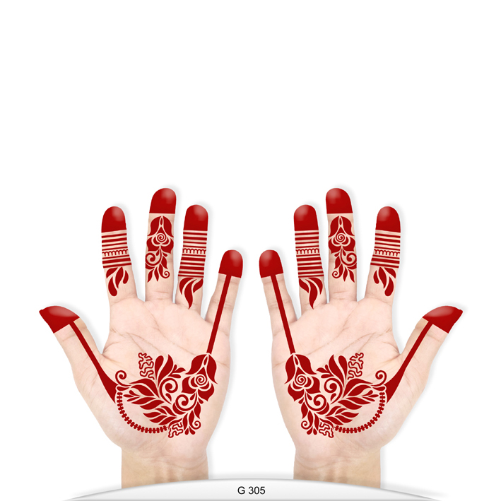 HENNA DESIGN STICKER – G305