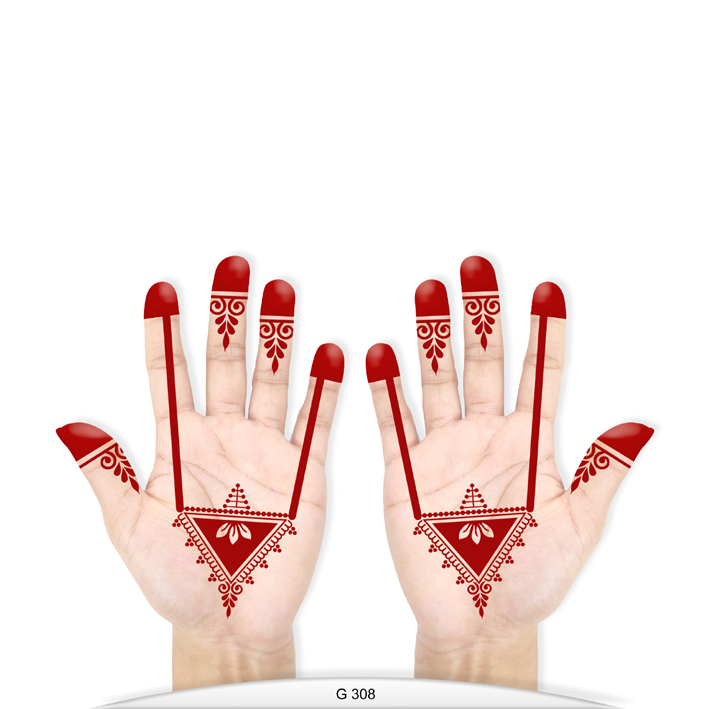 HENNA DESIGN STICKER – G308