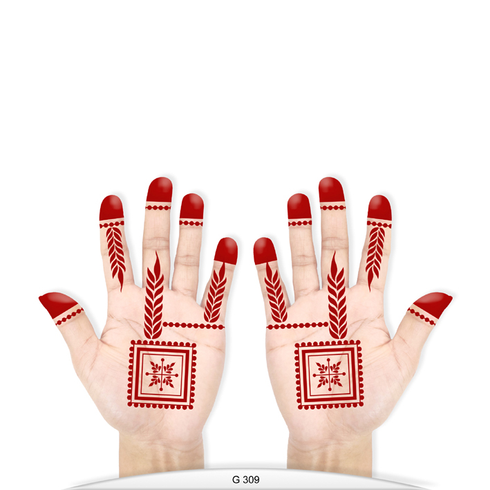HENNA DESIGN STICKER – G309