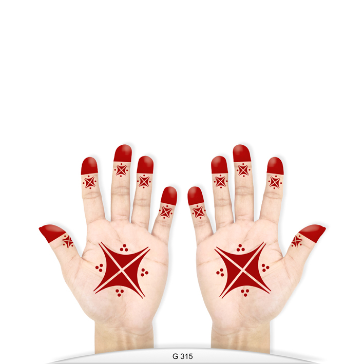 HENNA DESIGN STICKER – G315