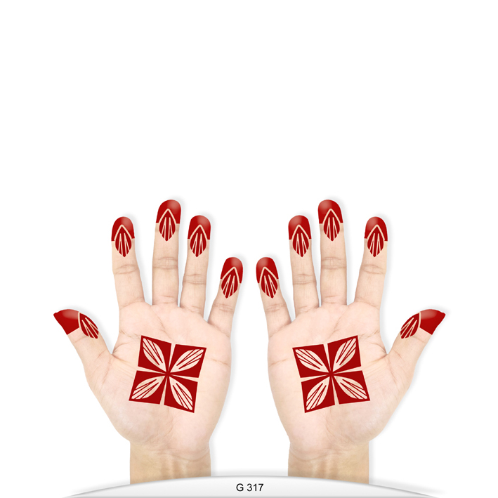 HENNA DESIGN STICKER – G317