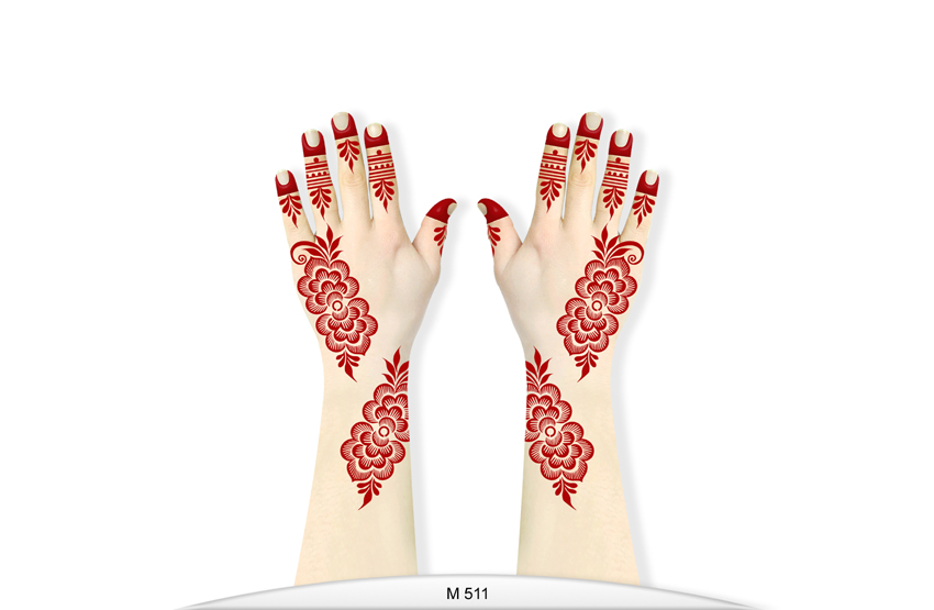 HENNA DESIGN STICKER – MEDIUM- MJ511