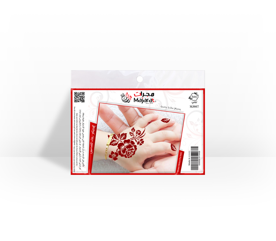 HENNA DESIGN STICKER   BABY- MJ667