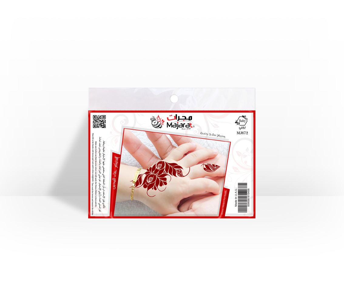 HENNA DESIGN STICKER   BABY- MJ672