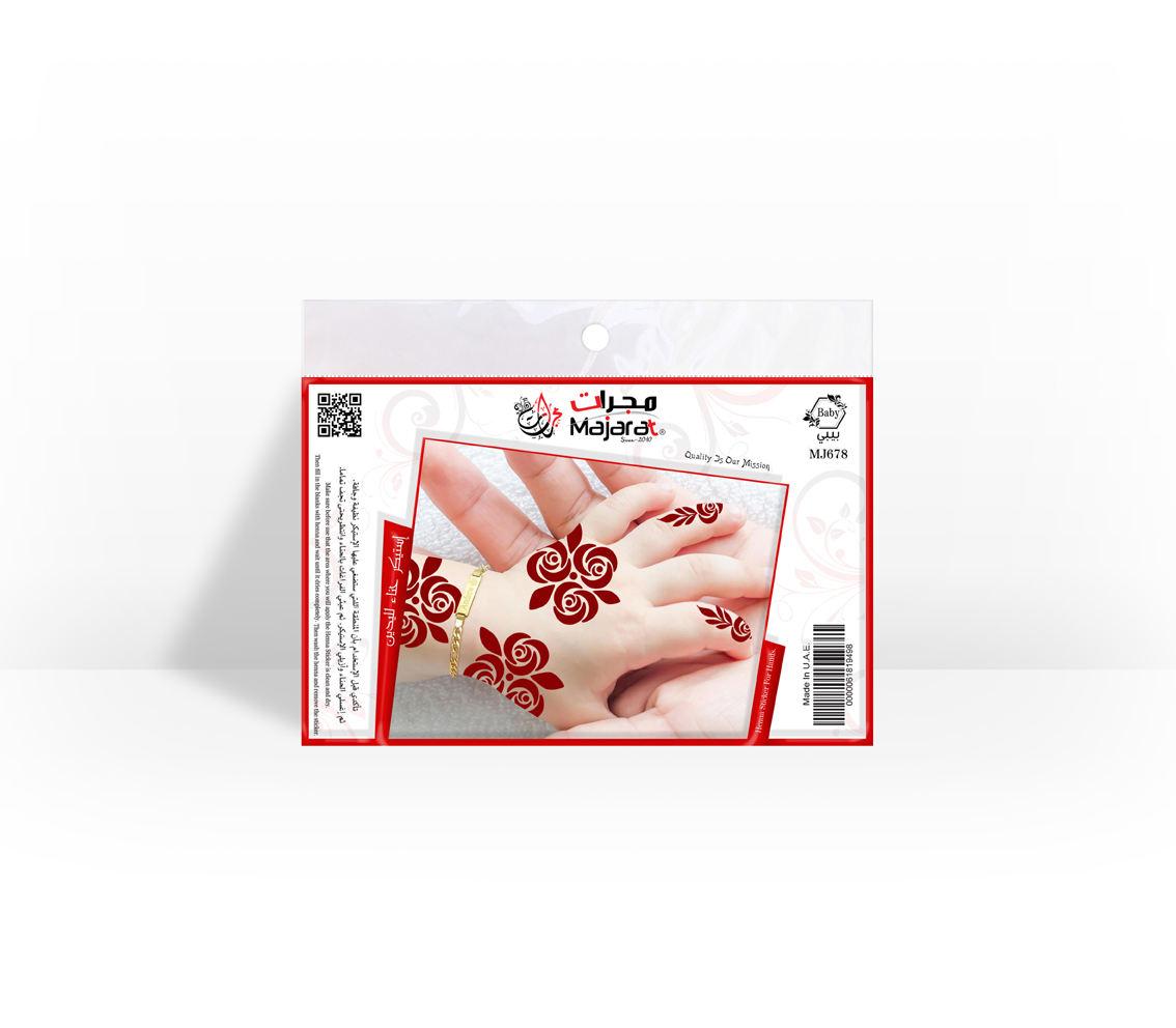 HENNA DESIGN STICKER   BABY- MJ678