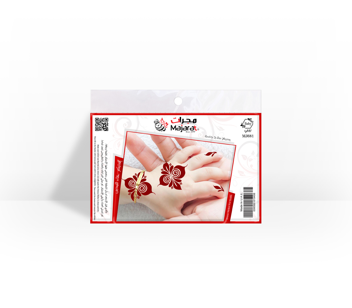 HENNA DESIGN STICKER   BABY- MJ681