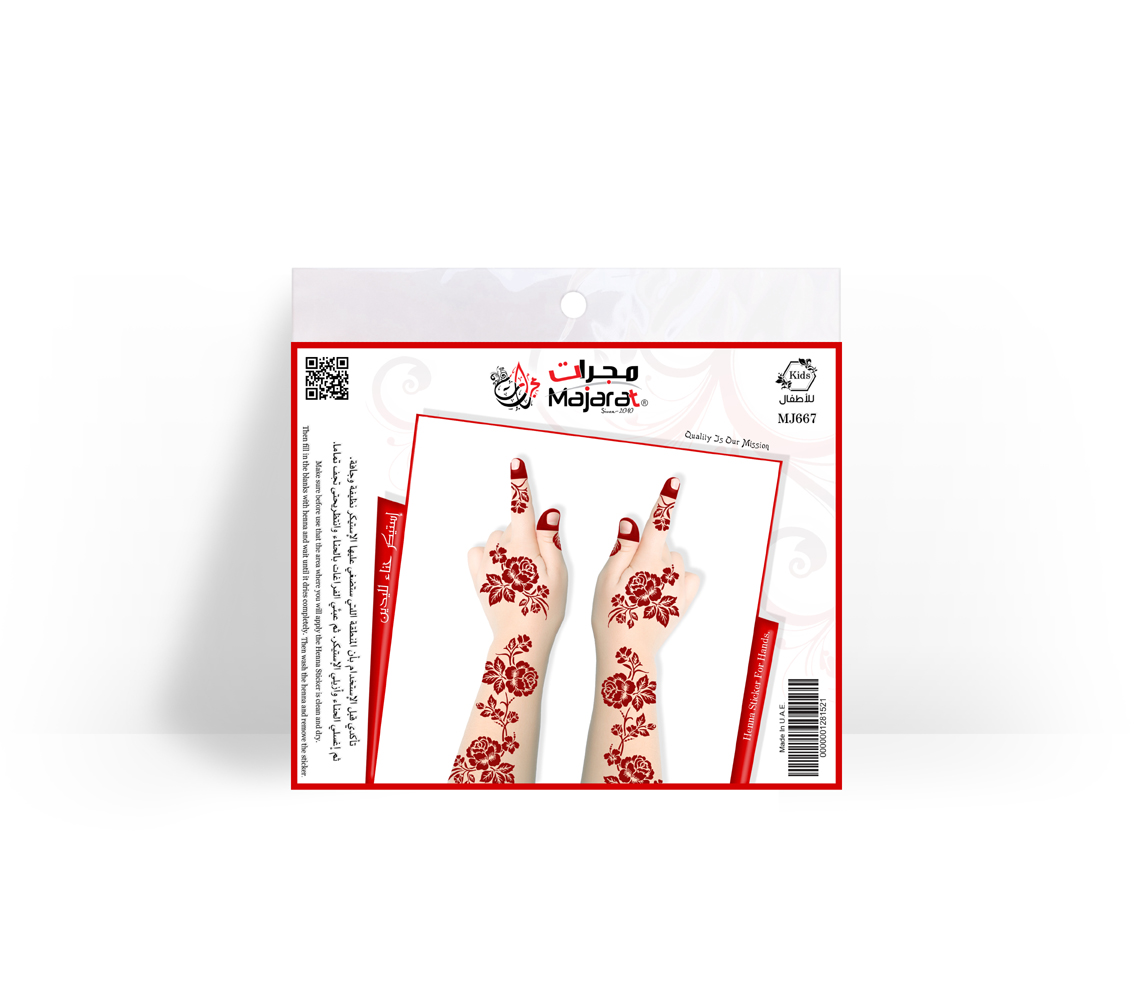 HENNA DESIGN STICKER     KIDS – MJ667