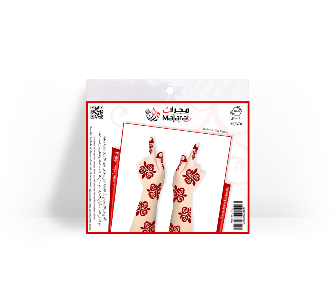 HENNA DESIGN STICKER     KIDS – MJ678