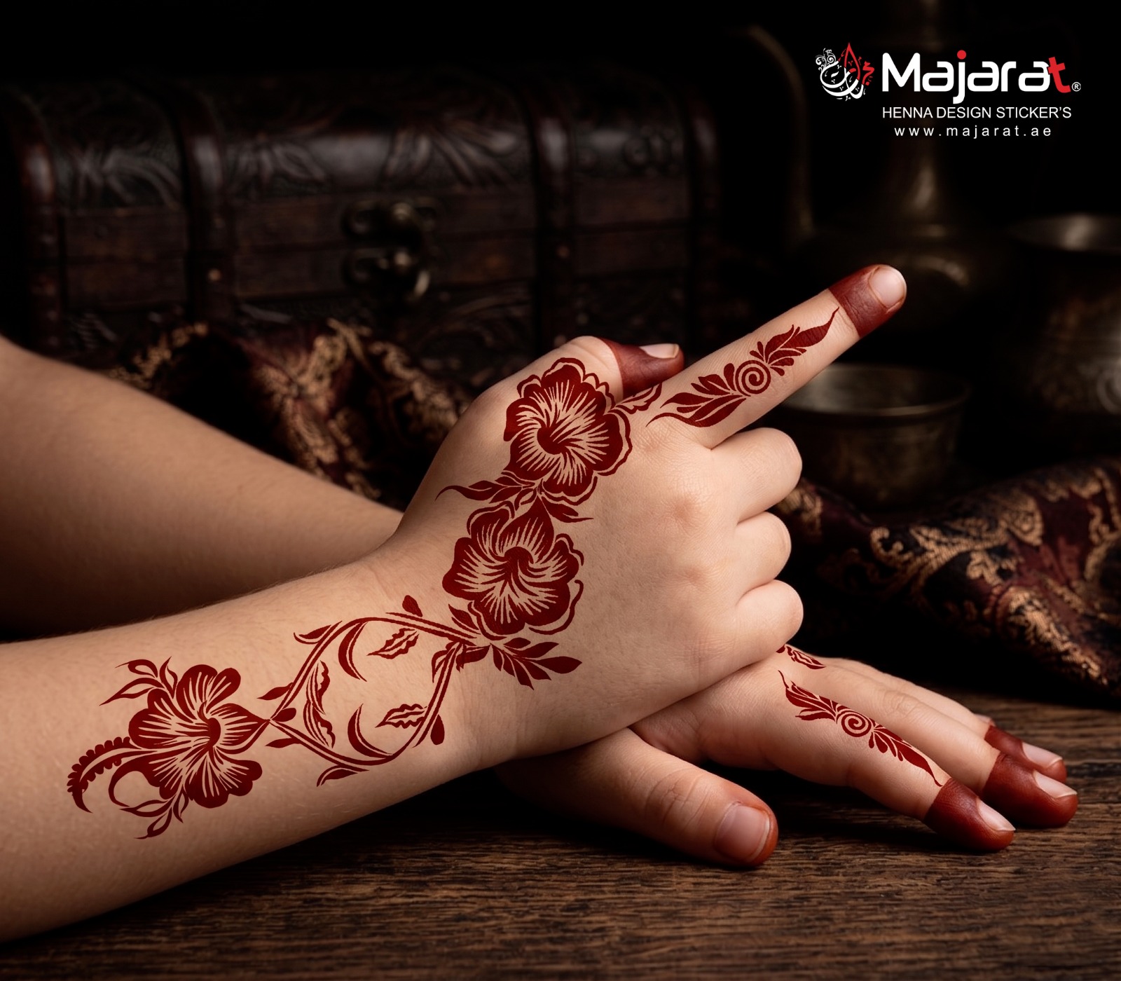 HENNA DESIGN STICKER FOR KIDS - MJ716