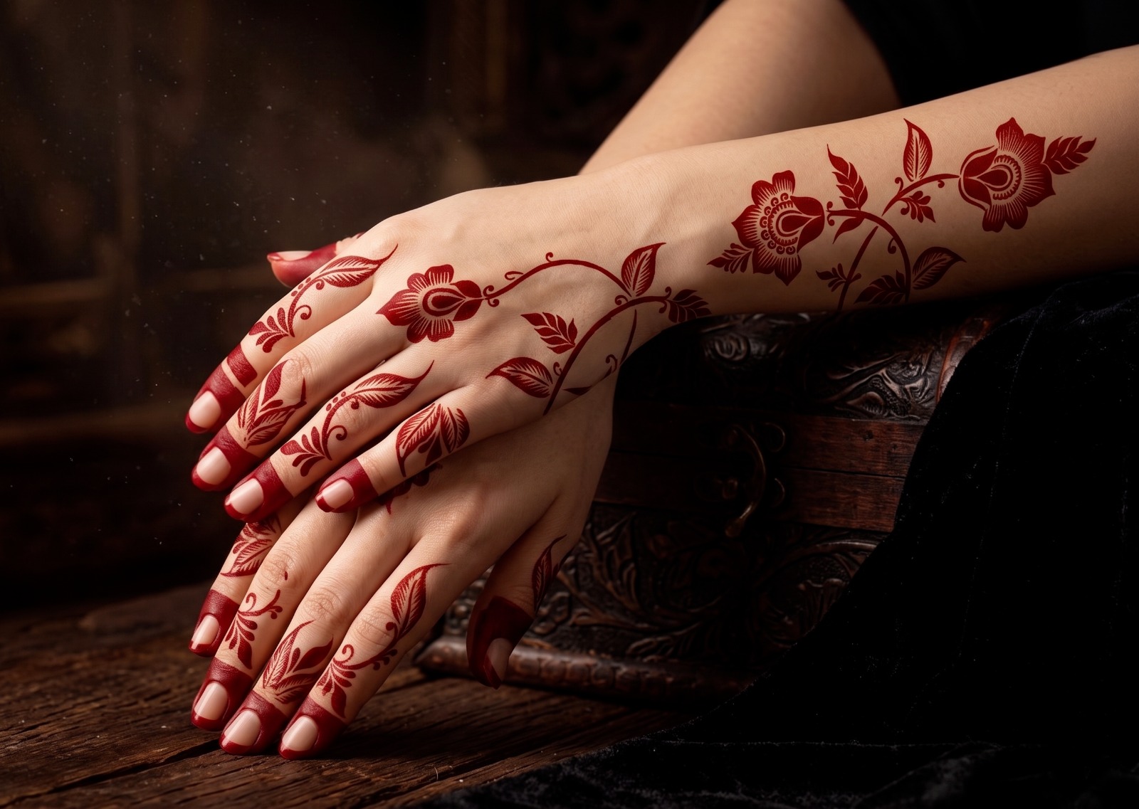 HENNA DESIGN STICKER | LARGE SIZE | MJ688