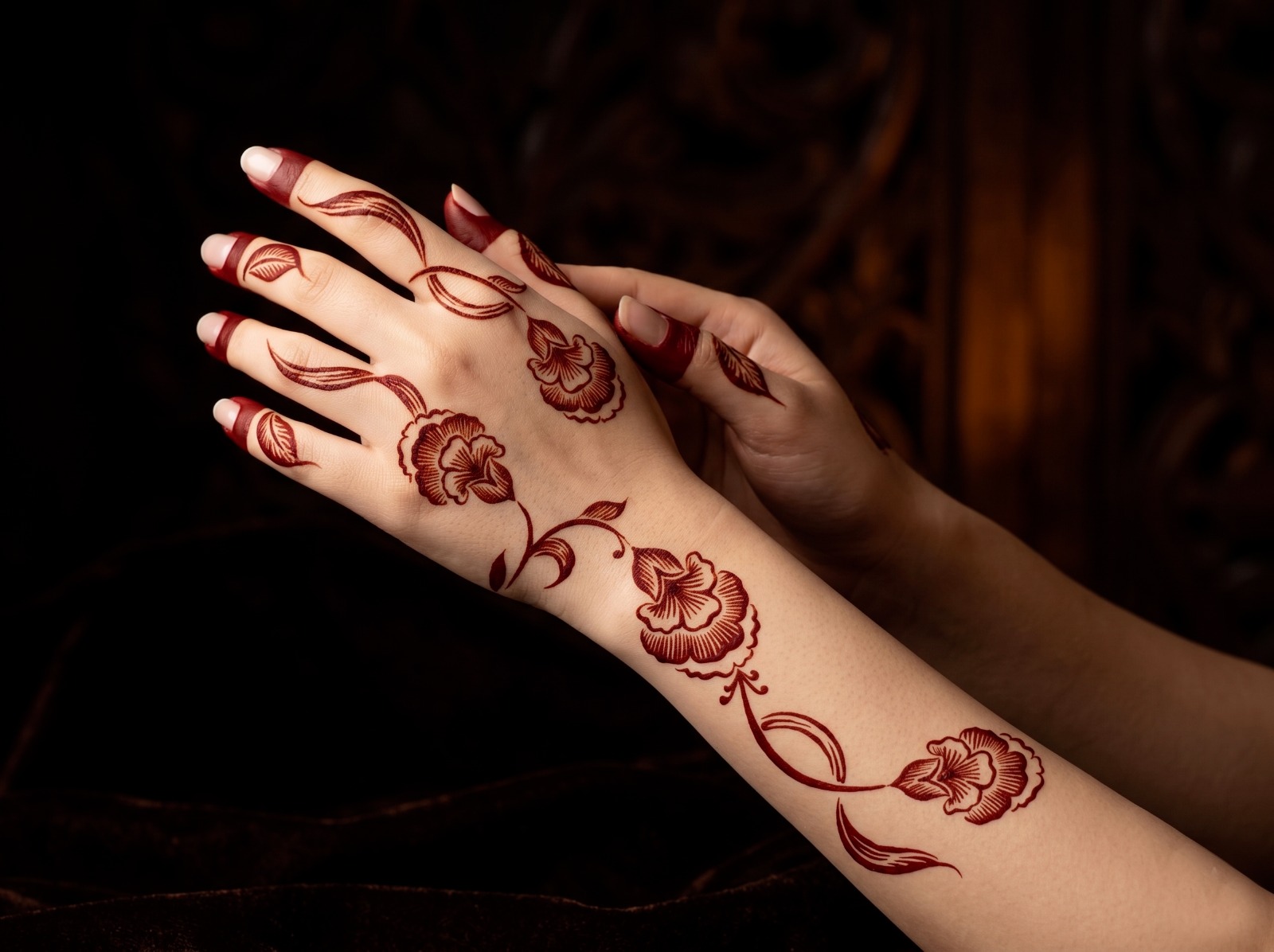 HENNA DESIGN STICKER LARGE - MJ701