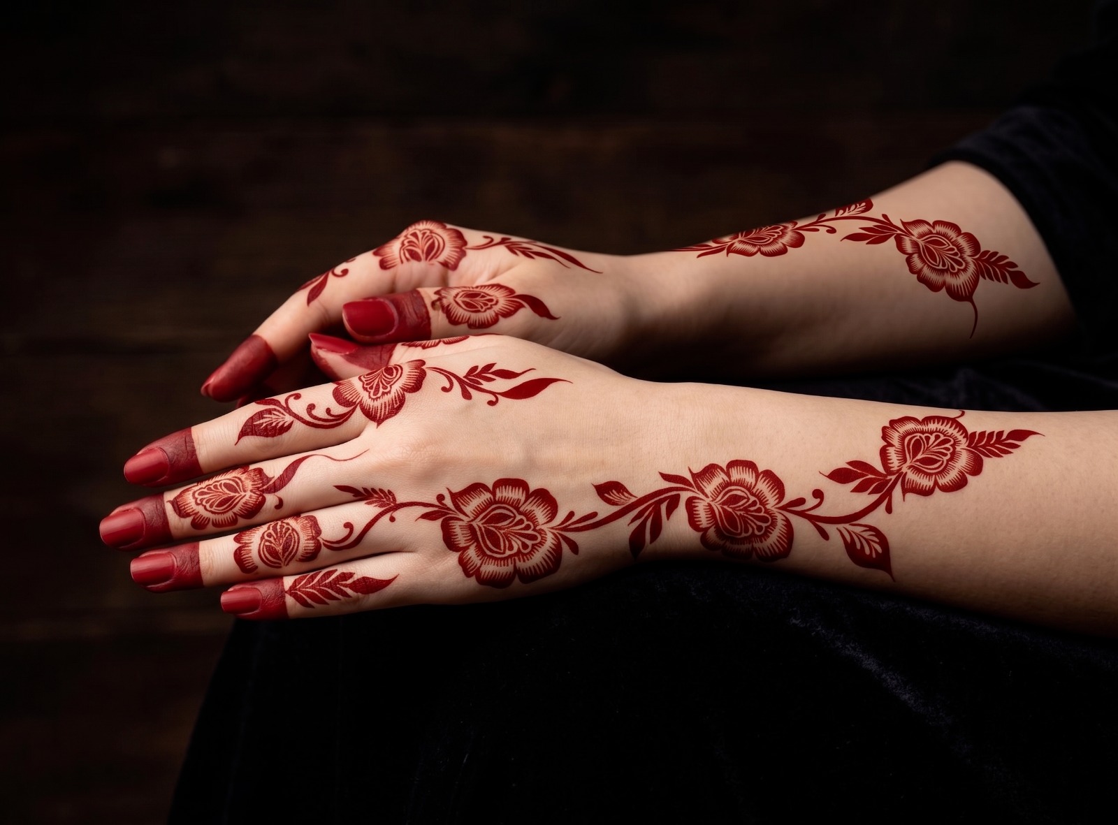 HENNA DESIGN STICKER | LARGE SIZE -MJ702