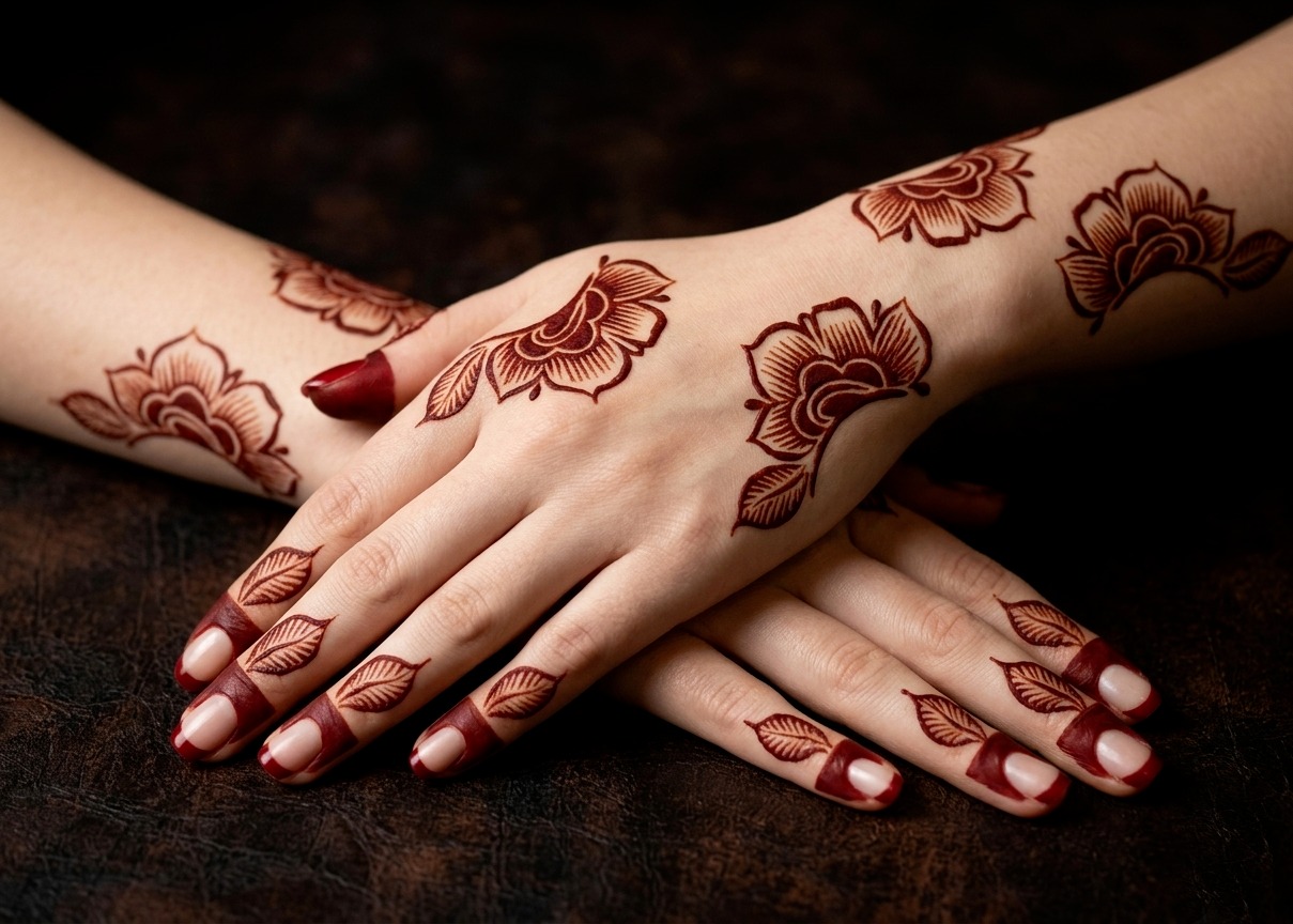 HENNA DESIGN STICKER | LARGE SIZE - MJ704