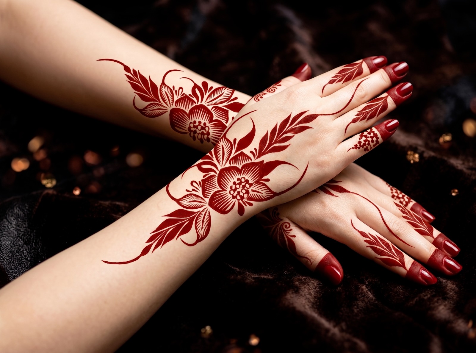 HENNA DESIGN STICKER | LARGE SIZE - MJ705