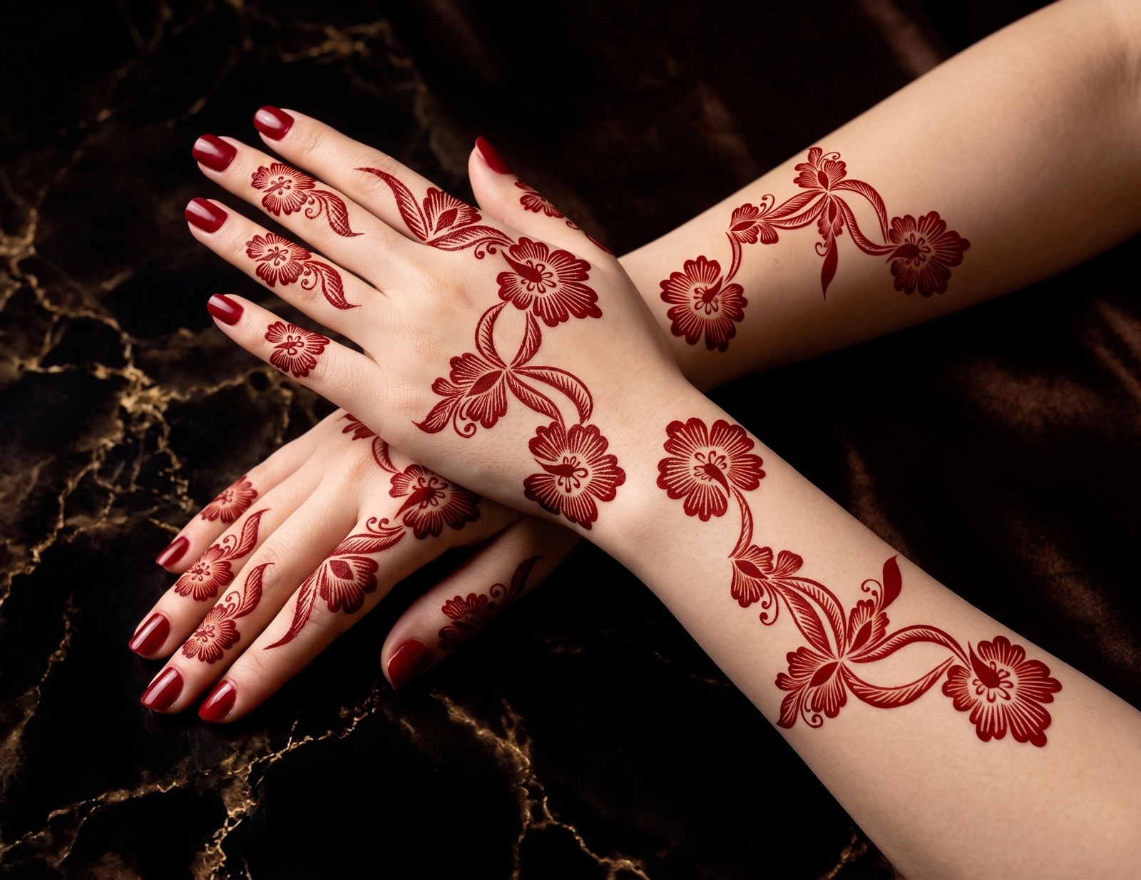 HENNA DESIGN STICKER | LARGE SIZE | MJ706