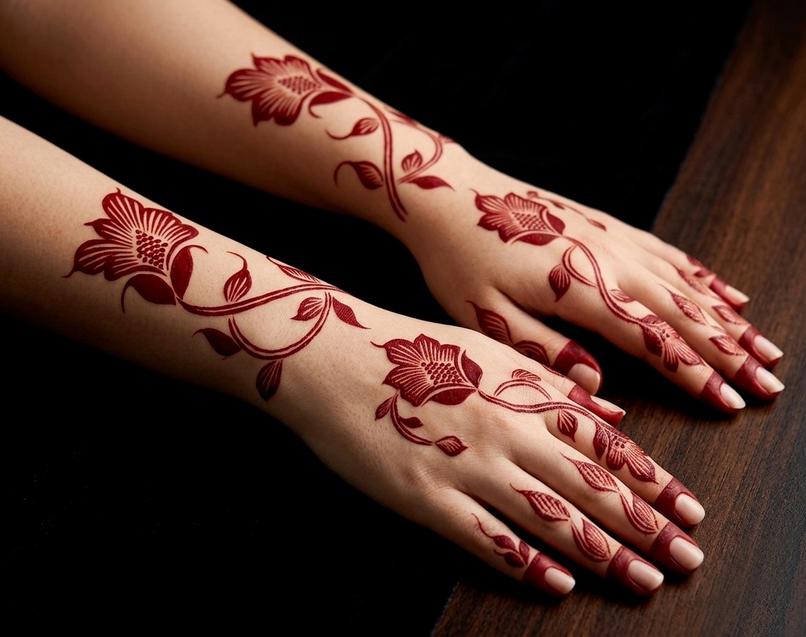 HENNA DESIGN STICKER | LARGE SIZE | MJ708