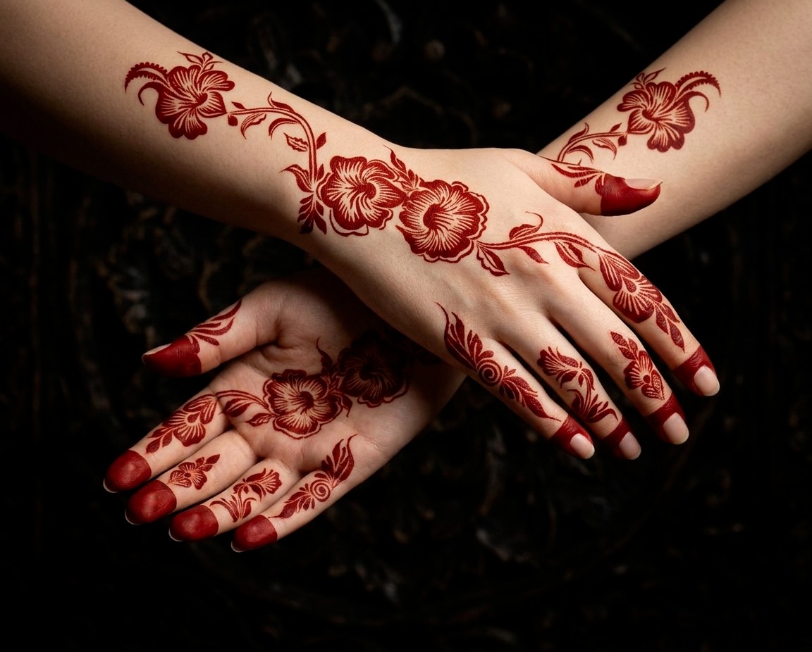 HENNA DESIGN STICKER | LARGE SIZE | MJ716