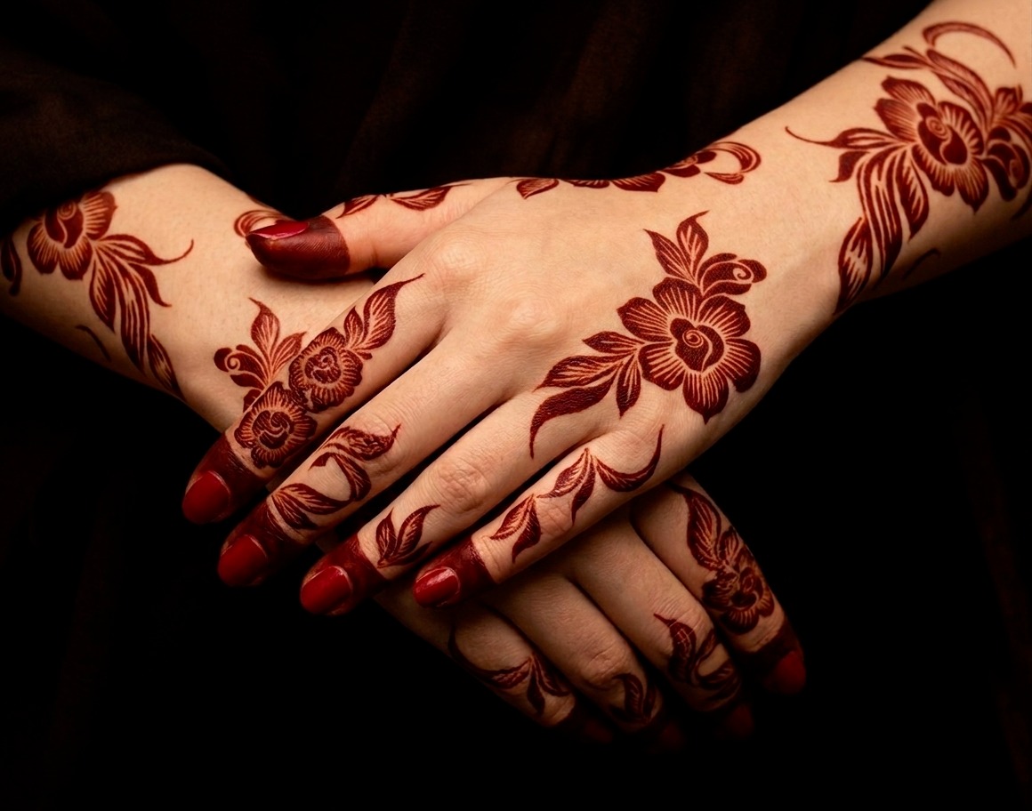 HENNA DESIGN STICKER | LARGE SIZE | MJ720