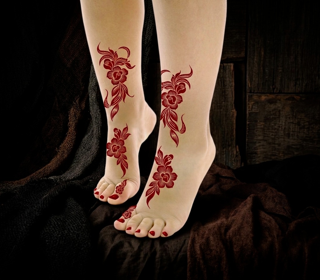 HENNA DESIGN STICKER | LARGE SIZE | MJ722