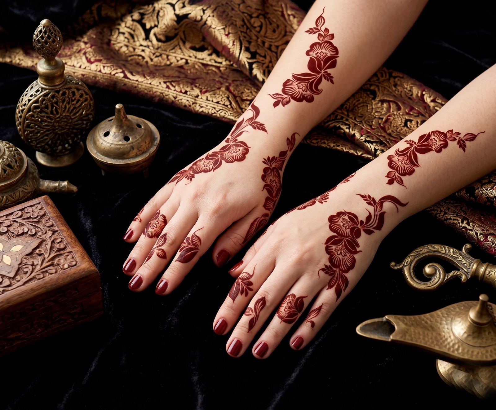 HENNA DESIGN STICKER | LARGE SIZE | MJ723