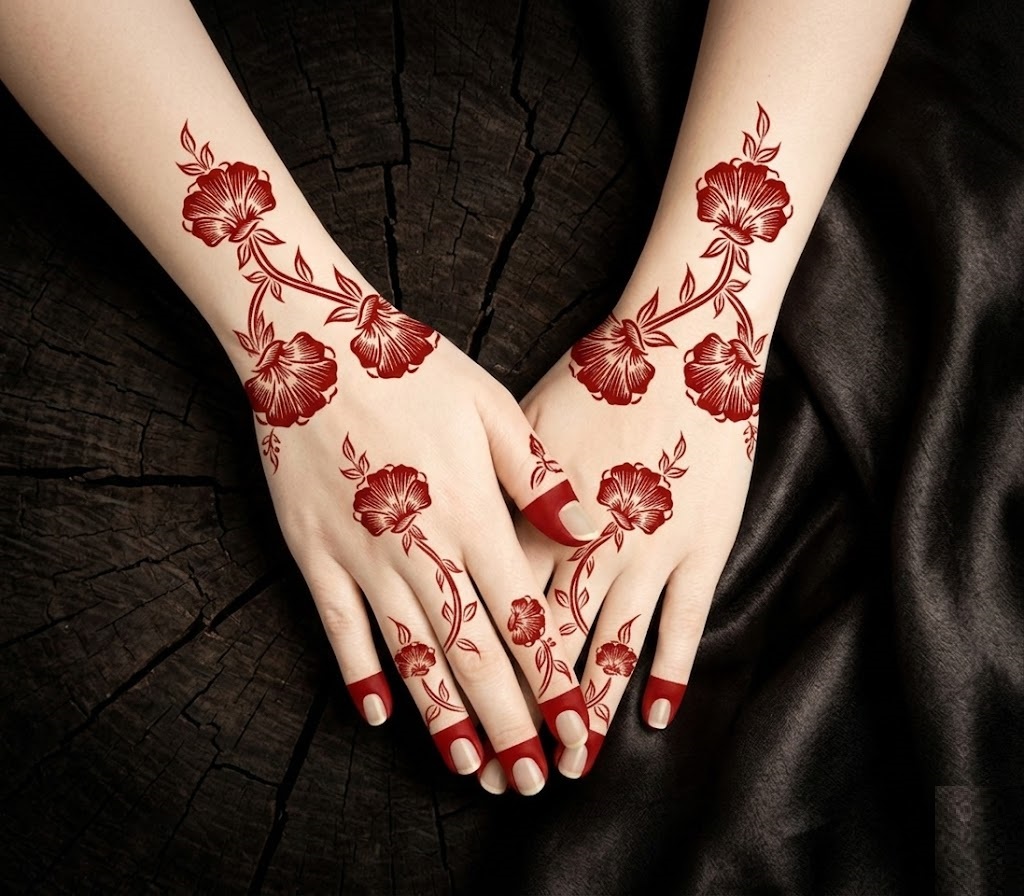 HENNA DESIGN STICKER    MEDIUM- MJ695