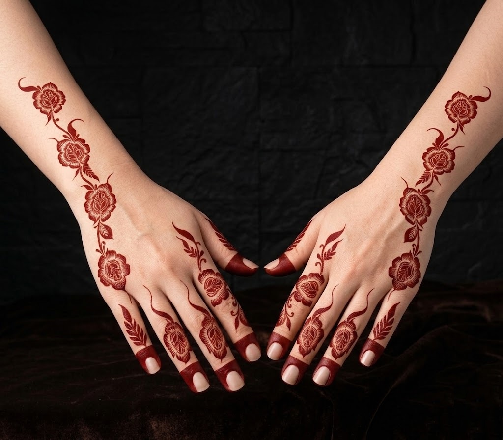 HENNA DESIGN STICKER    MEDIUM- MJ702