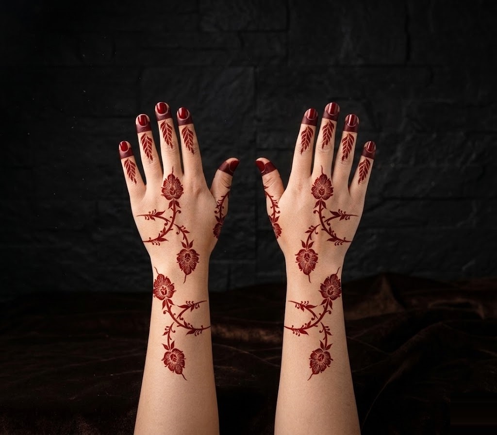 HENNA DESIGN STICKER    MEDIUM- MJ703