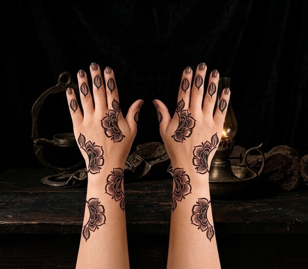 HENNA DESIGN STICKER    MEDIUM- MJ704