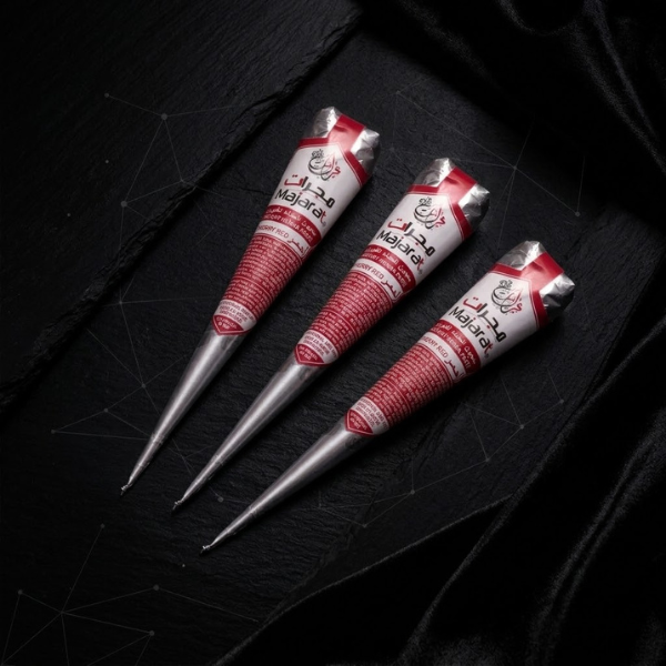 Instant Henna Cones (Pack of 3)  Cherry Red